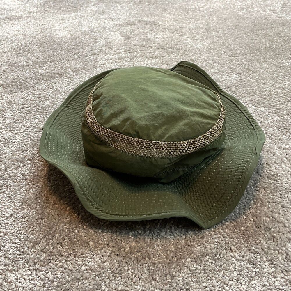 Unbranded Sun Hat Adult Large / XL Green Boonie Wide Brim Polyester Outdoor Cap